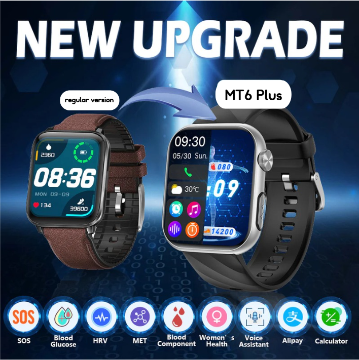 MT6 Plus Health Smartwatch